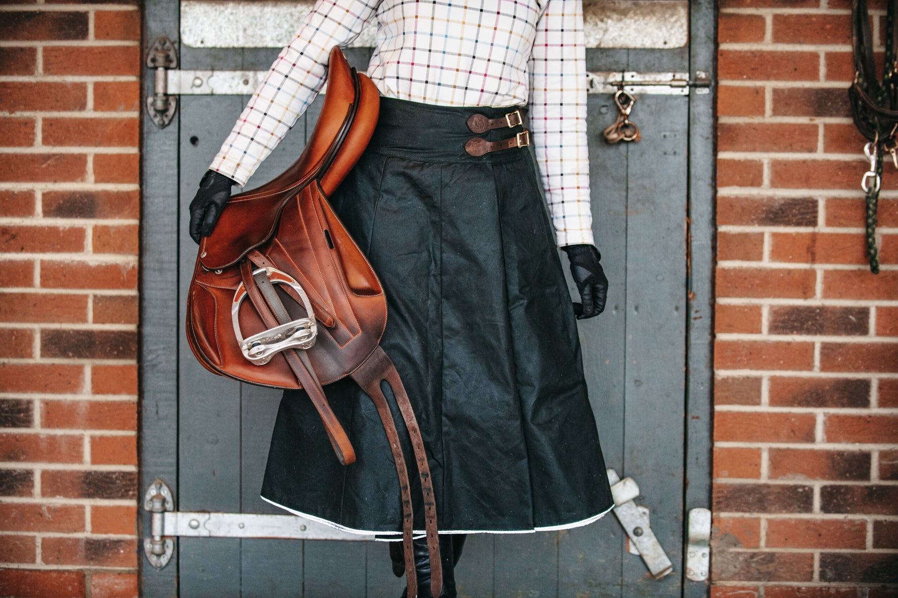 Nouvelle Habit Re-waxing / Proofing / Cleaning service, waxed  Waterproof Riding Skirt Horse riding